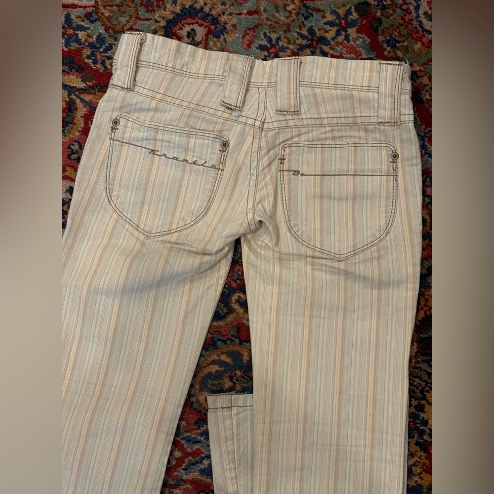 Frankie B Y2K Vintage Low Rise Flare Leg trouser pants - Size 0 - Picture 2 of 8
